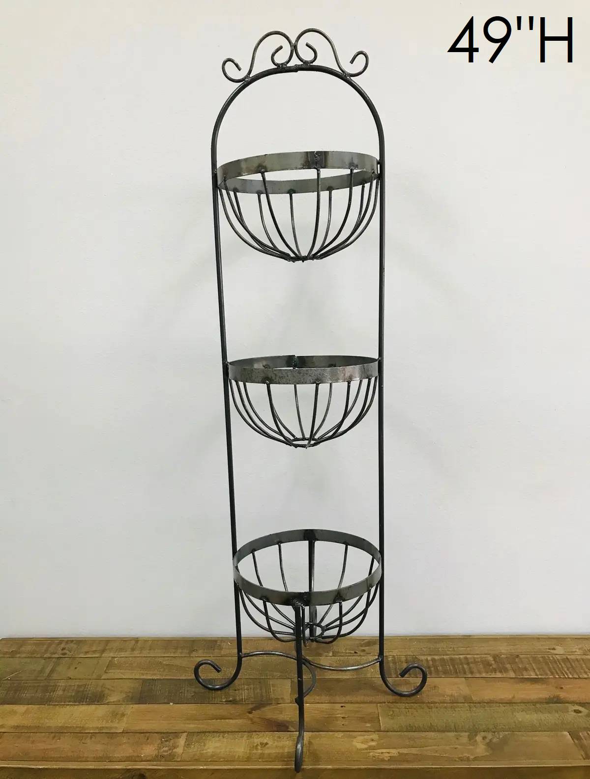 19-445 - Triple Round Basket Planter