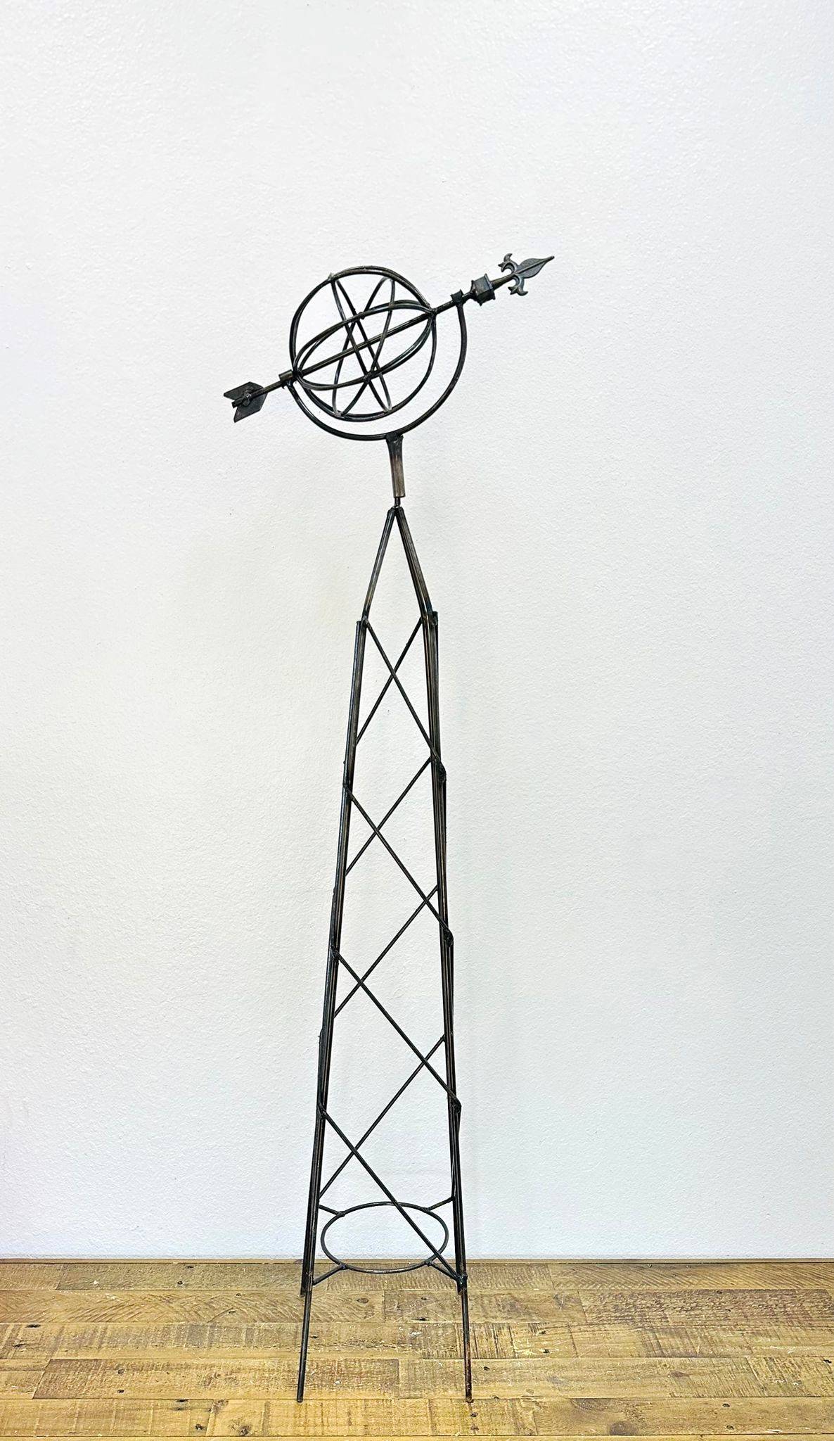 22-053 - Square Topiary with Armillary