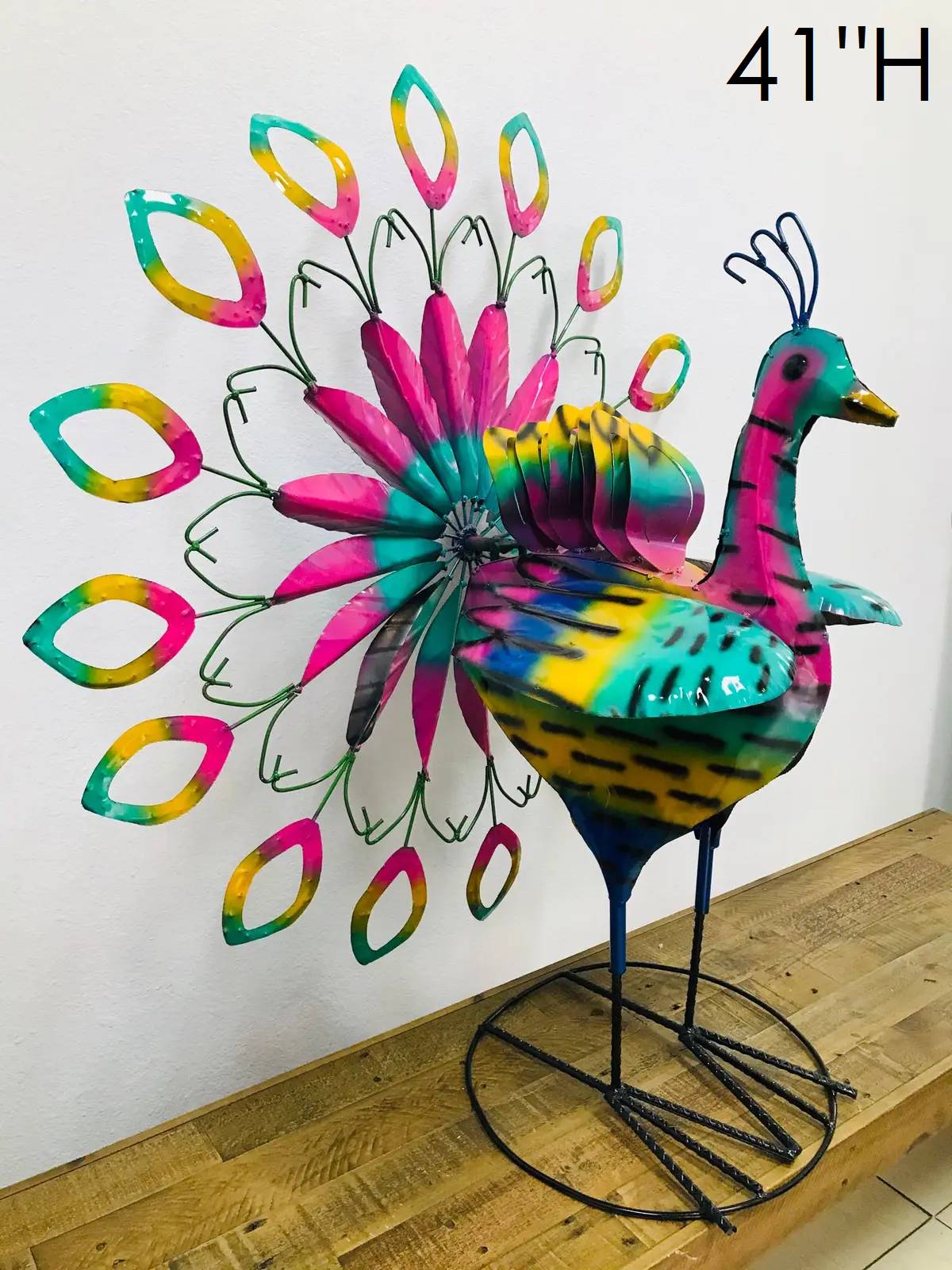28-011 - 41" Peacock Spinner - Asstd. Colors