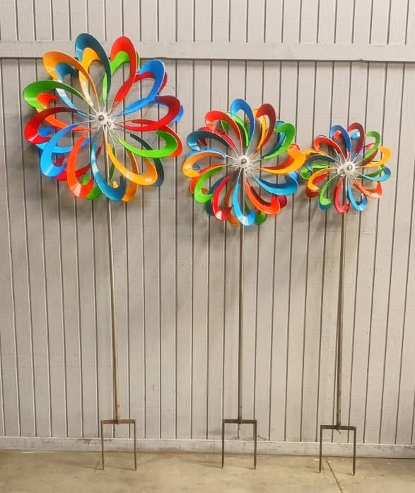 28-028 - Spinner Stake 3pc Set #1 - Asstd. Colors