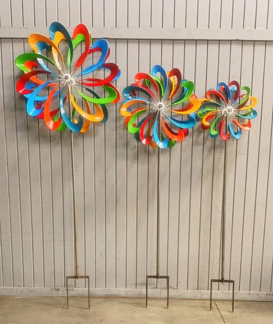 28-028 - Spinner Stake 3pc Set #1 - Asstd. Colors