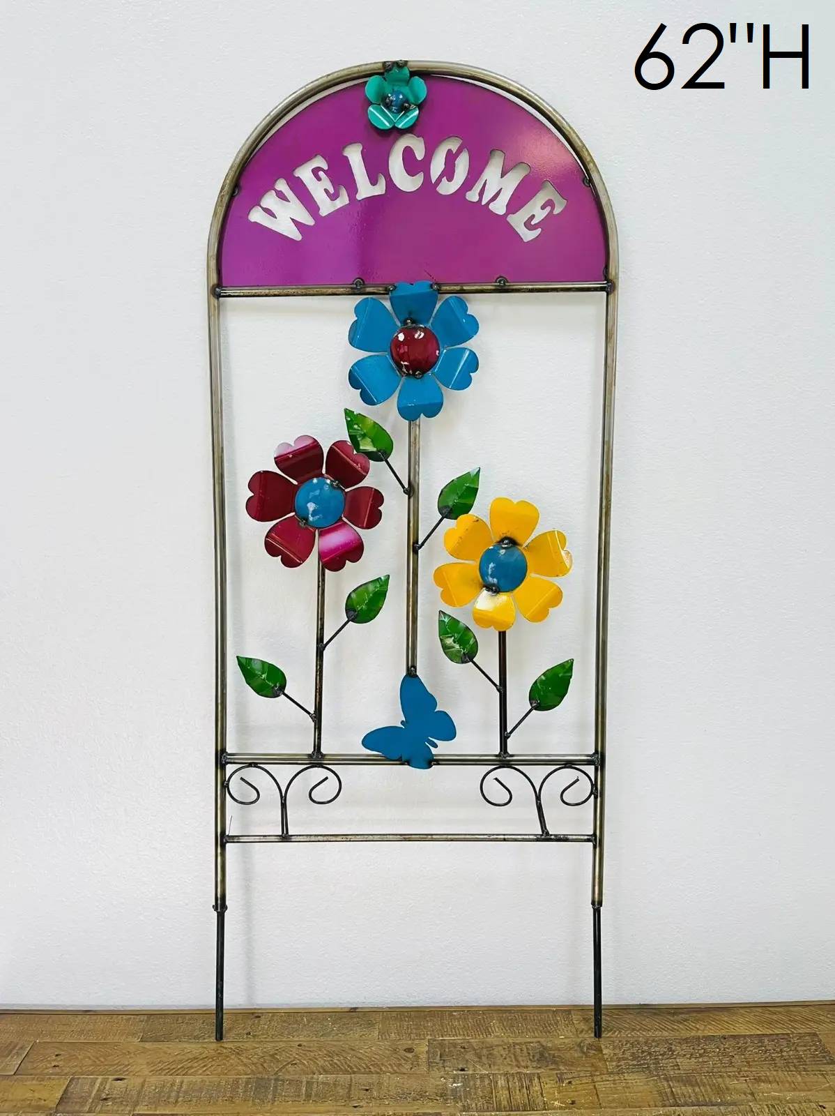 30-164 - Welcome Trellis with Flowers