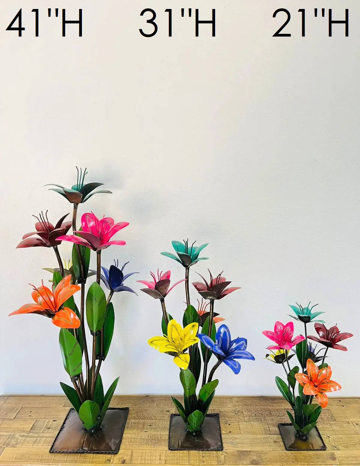 32-617 - Multicolor Lily Vase 3pc Set