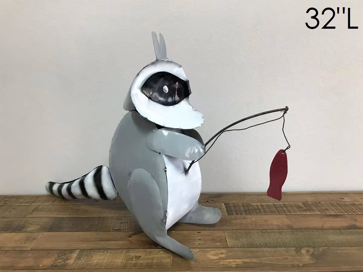 34-330 - 21" Fishing Racoon