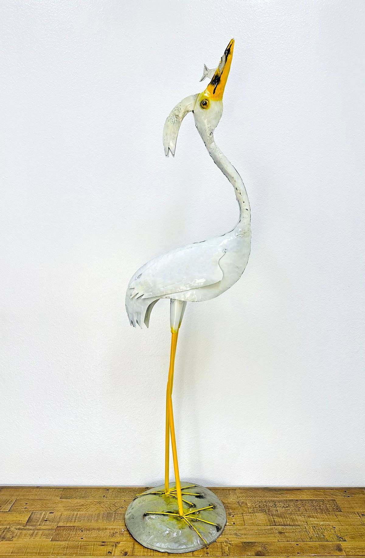 34-447 - Facing Up Egret with Fish