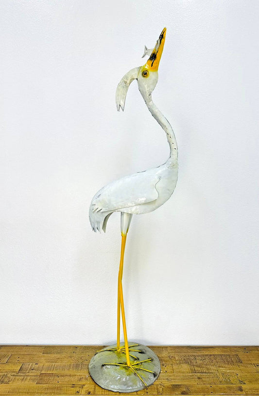 34-447 - Facing Up Egret with Fish
