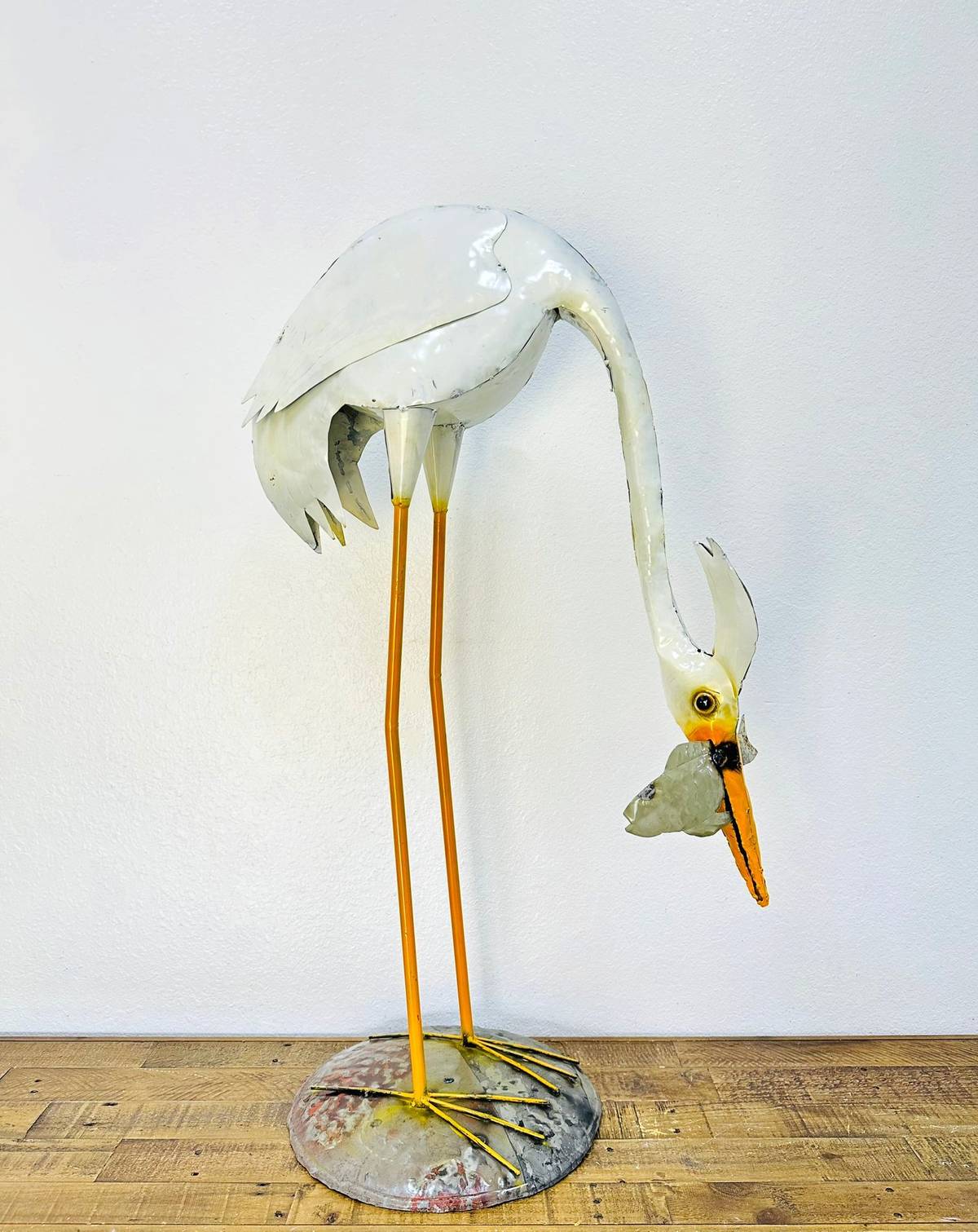 34-448 - Facing Down Egret with Fish