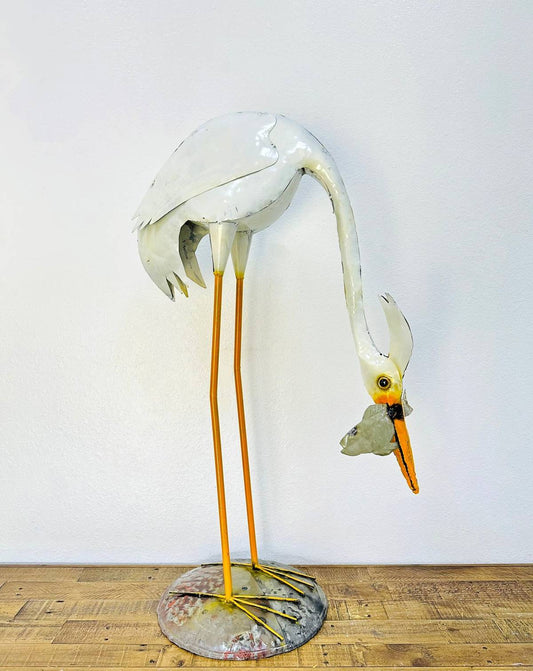 34-448 - Facing Down Egret with Fish