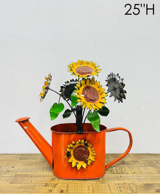32-505 - Sunflower Watering Can - Asstd. Colors