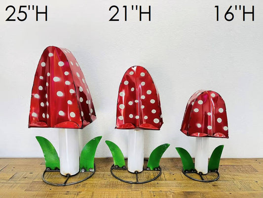 32-606 - Polka Dot Mushroom 3pc Set - Asstd. Colors